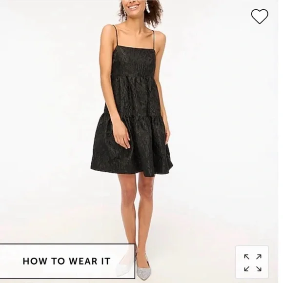 ✨NWT J. Crew Jacquard Strappy Mini Dress✨ - Picture 1 of 8
